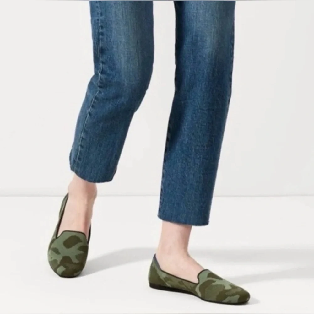 Rothy’s The Loafer Olive Green Camo Women’s Size 7